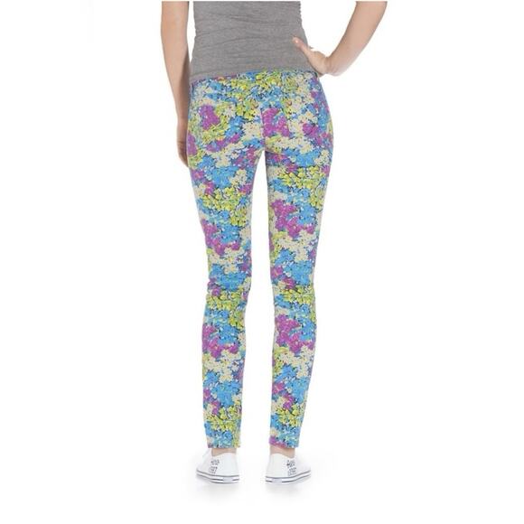 Aeropostale Ashley Floral Skinny Fit Jeans Multicoloured Size 9/10 - Picture 2 of 10